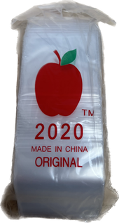 Apple Brand Clear Resealable Bags 2" X 2"