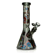 Cheech & Chong Glass 10" Power to the Flower Dual Chamber smoke
