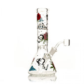 Red Eye Glass Roses and Weed Dab Rig