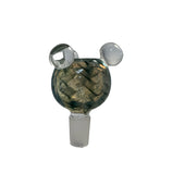 Bong City Raked Marble Push Bowl Pull-Out blue green