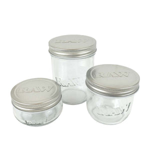 Raw Lockable Mason Jars set jar