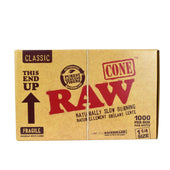 Raw Natural PreRolled Cones 1 1/4 1000 Box
