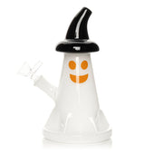 Red Eye Glass Ghost Bubbler white