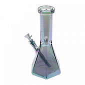 Red Eye Tek™ 10" Metallic Terminator Finish Hex Base Beaker Tube green