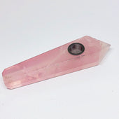 Pink Rose Quartz Pipe