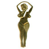 Roach Clip Brass Lady