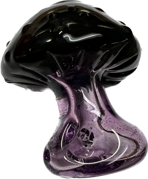 Leash Glass Shifty Mushroom Pipe purple