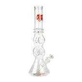 Cheech and Chong 15'' Don't Bug Me Double Donut Bong clear