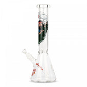 Cheech & Chong Glass 15" Fields of Green Beaker Tube Bong
