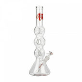Cheech and Chong Glass 16" Moe Money Triple Donut Tube