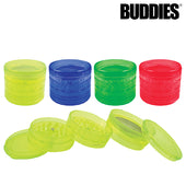 Buddies Plastic 4 Piece Magnetic Grinder w/ Screen