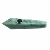 Stoned Crystal Green Snowflake Pipe