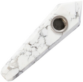 Stoned Crystal Howlite Pipe