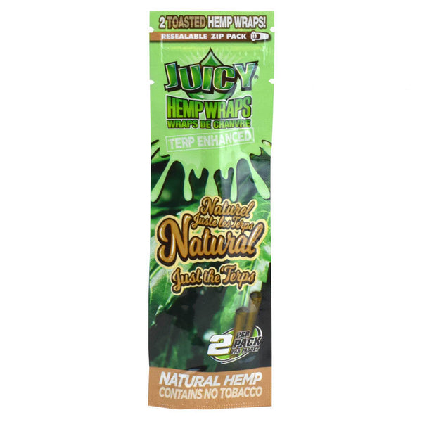 JUICY TERP ENHANCED HEMP WRAPS NATURAL BC Smoke Shop