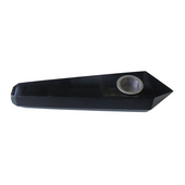 Stoned Crystal Obsidian Pipe