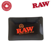 Raw Glass Mini Tray- Black