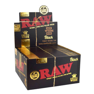 RAW Black Rolling Papers - King Size Wide display