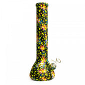 Lit Silicone 13.5'' Patterned Beaker Bong alien