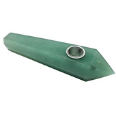 Stoned Crystal Green Aventurine Pipe