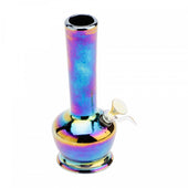8'' Retro Platinum Metallic Jazz Tube Bong