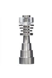 6-in-1 Universal Quartz Dish Titanium Nail• Grade 2 Titanium