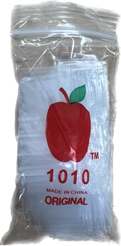 Apple Brand Clear Resealable Bags 1" X 1"