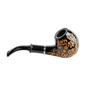 Black Classic Pipe with Gold Design