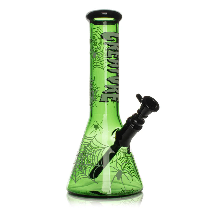 Creature 12” Glow-in-the-Dark Spiderweb Water Pipe