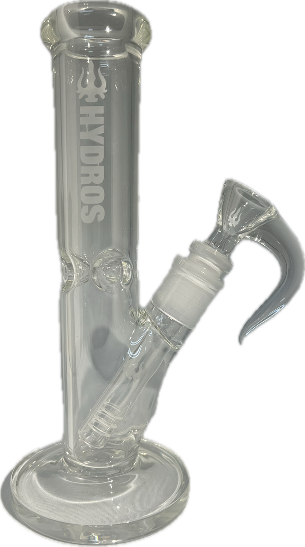 Hydros Straight Clear Thick Bong BC Smoke Shop
