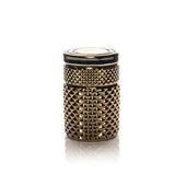 Jane West 3" Twenties Collection Stash Jar Gold