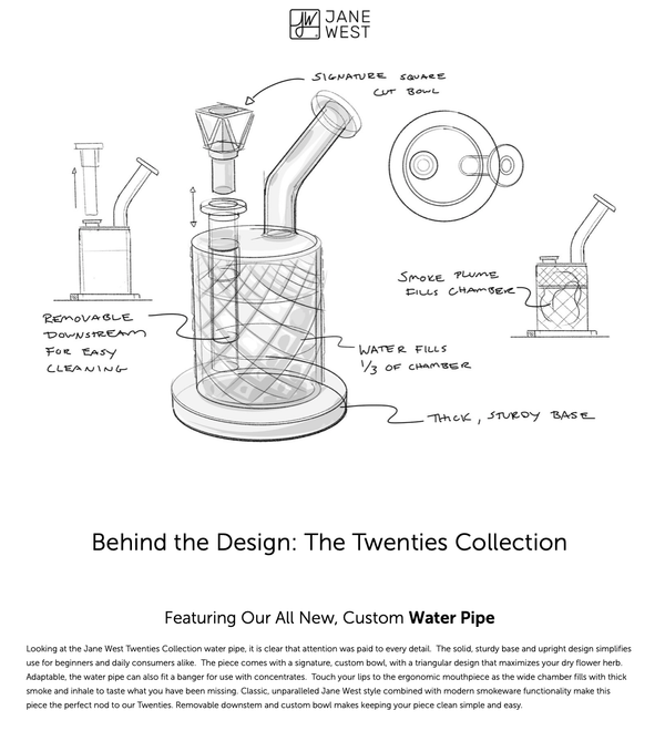 Jane West Twenties Collection Bubbler Mermaid BC Smoke Shop