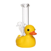 Lit Silicone 8" Rubber Ducky Water Pipe