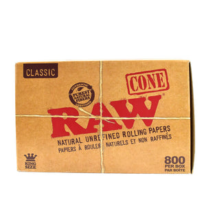 RAW Cones Pre-Rolled King Size Box of 800 Cones