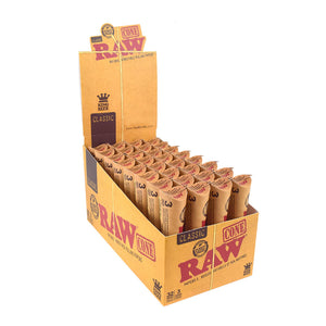 RAW Cones Pre-Rolled King Size Pack of 3 Cones display