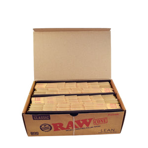 RAW Natural Cones Pre-Rolled Lean 800 Box