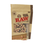 RAW Pre-Rolled Sticky Tips Bag of 100