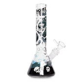 Red Eye Glass 10" Glow-in-the-Dark Cemetery Water Pipe