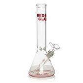 Red Eye Glass 12" Reticello Beaker Base Water Pipe