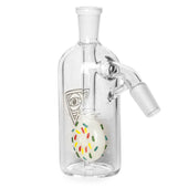 Red Eye Glass 14mm 45 Degree Donut Ash Catcher white