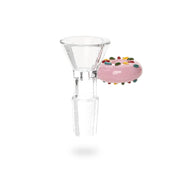Red Eye Glass 14mm Donut Handle Pull-Out pink
