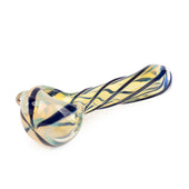 Red Eye Glass 3.25" Nugget Hand Pipe blue