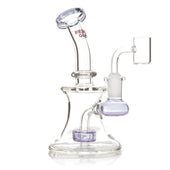 Red Eye Glass 5" Concentrate Rig purple