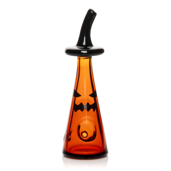 Red Eye Glass Halloween Jack Hand Pipe BC Smoke Shop