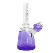 Red Eye Glass 6.5" Frosty Liquid Bubbler purple