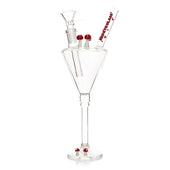 Red Eye Glass 9" Magic Mix Happy Hour Water Pipe