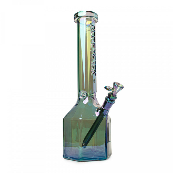 Red Eye Tek Metallic Terminator Finish Hex Tube Bong - BC Smoke Shop