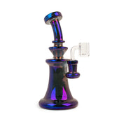 Red Eye Tek 8" Terminator Spectrum Concentrate Rig Blue and purple glass water pipe