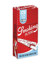 Smoking Ultra Slim Pre-Cut Filters 120/Pack