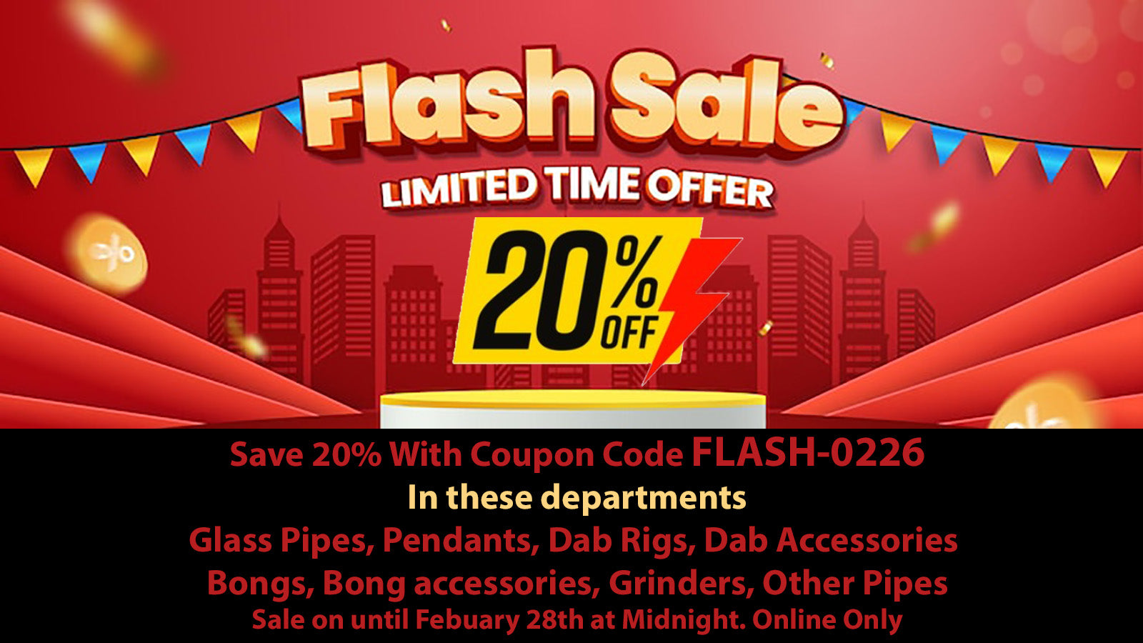 Flash Sale Coupon Code FLASH-0226