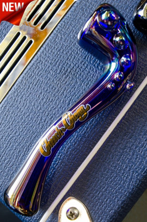 Cheech & Chong™ Glass 5" Rainbow Bar & Grill Sherlock Handpipe blue